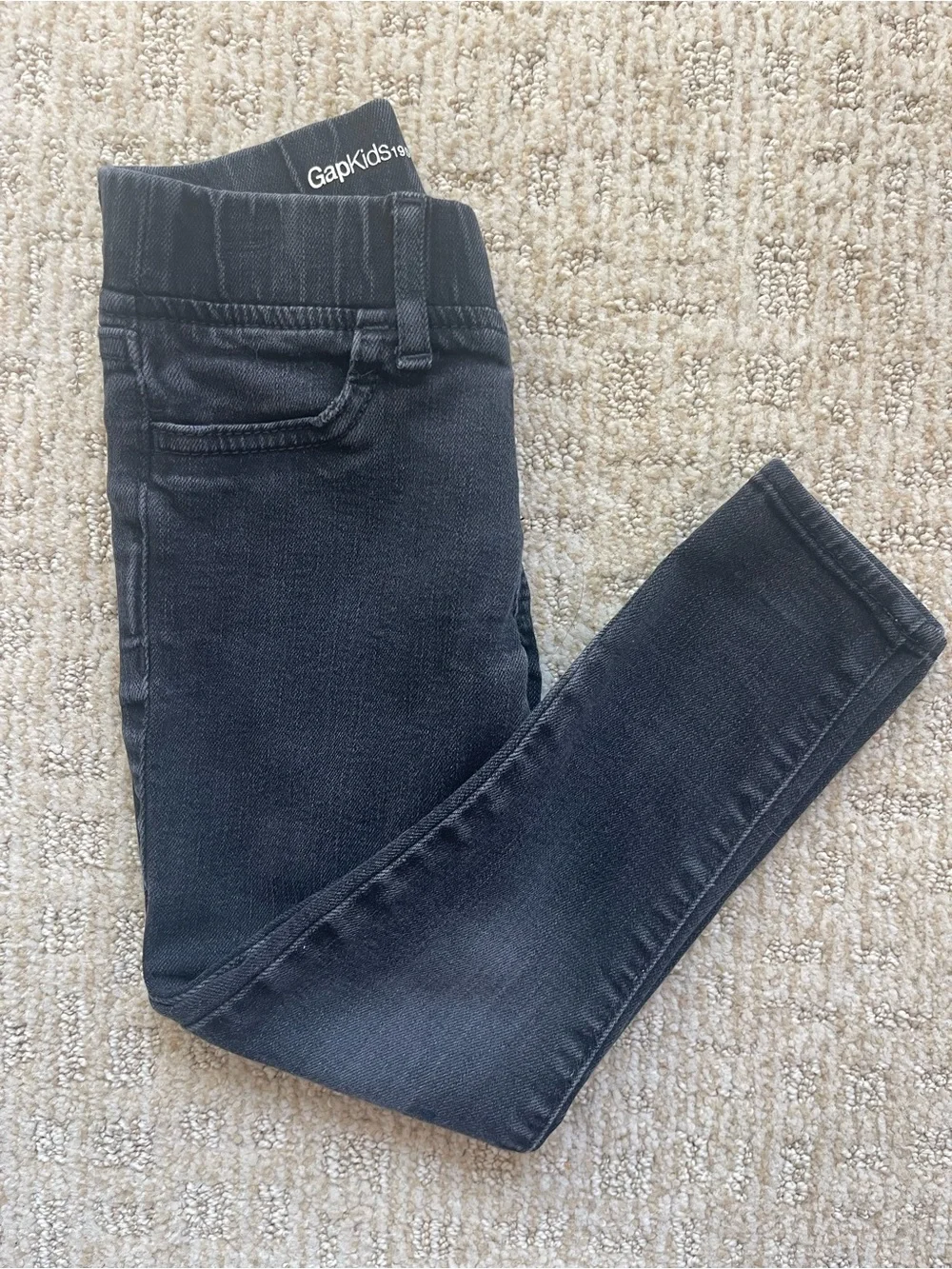 GAP Girls' Dark Gray Stretch Jeggings